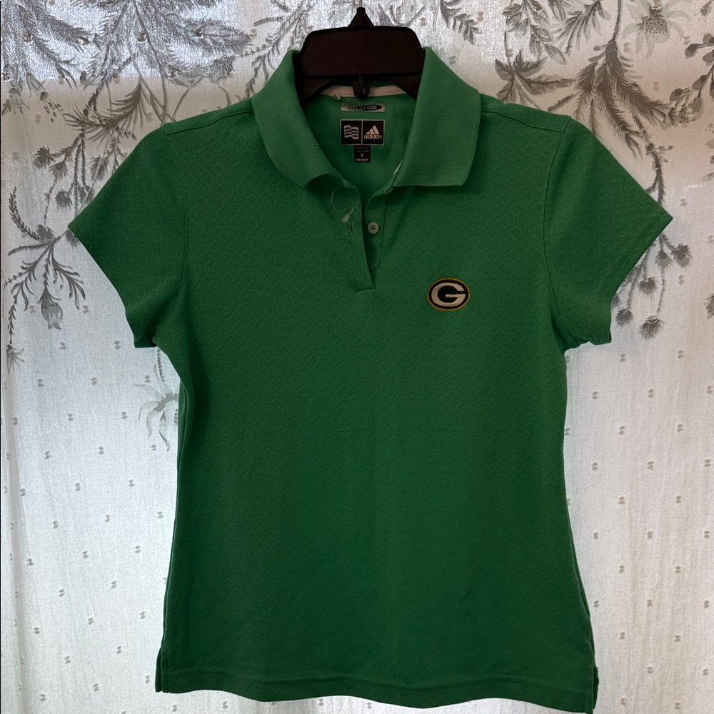 adidas Vibrant Green Short Sleeve Polo